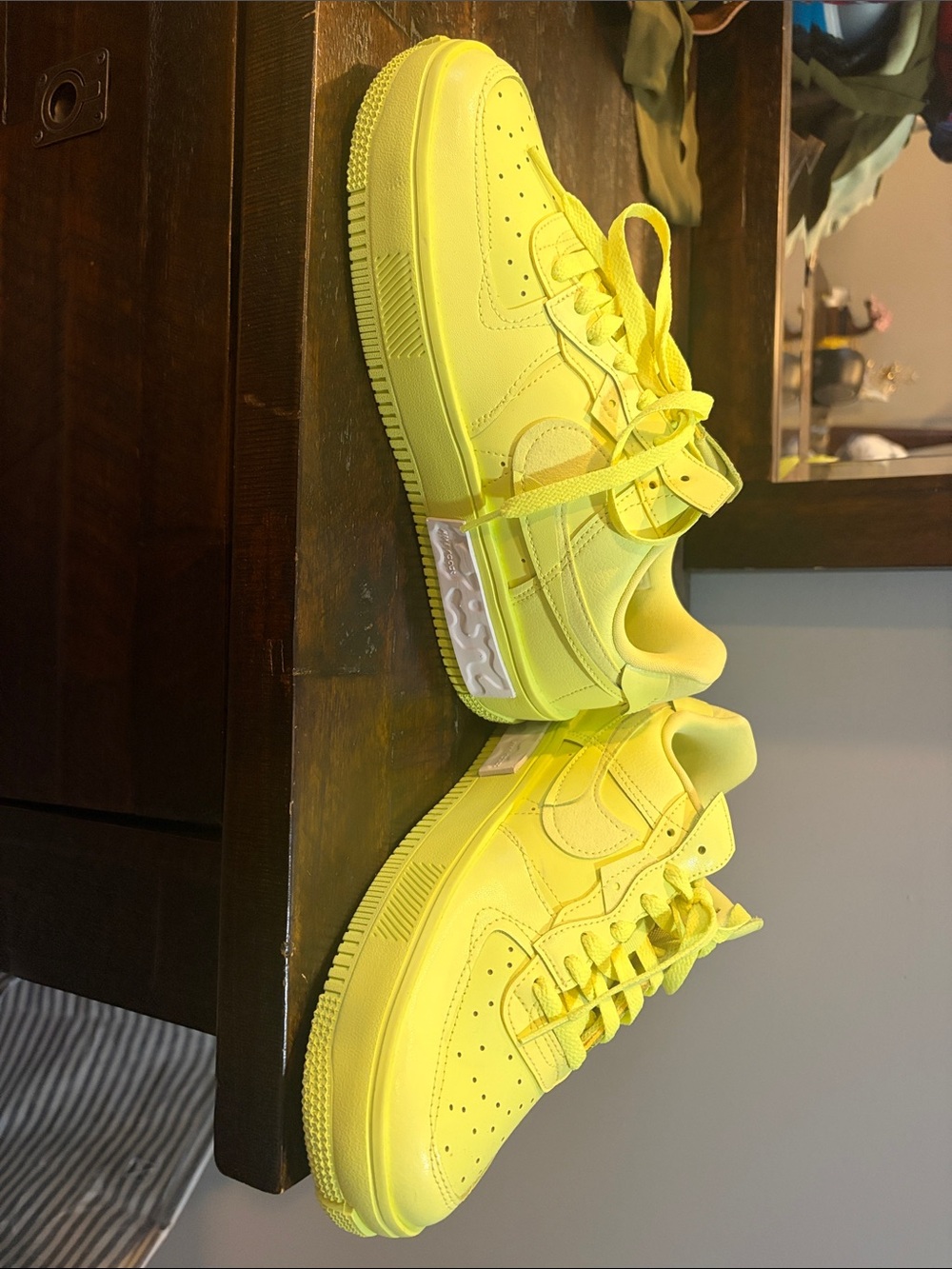 Nike Neon Yellow Low-Top Sneakers